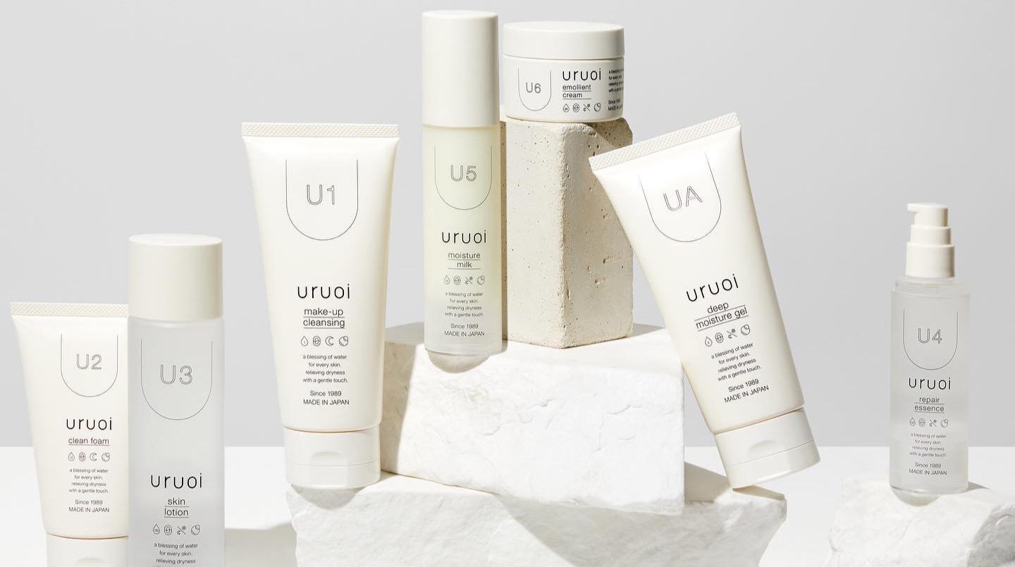 Uruoi is a Japanese skincare brand that highlights the need for hydrated skin